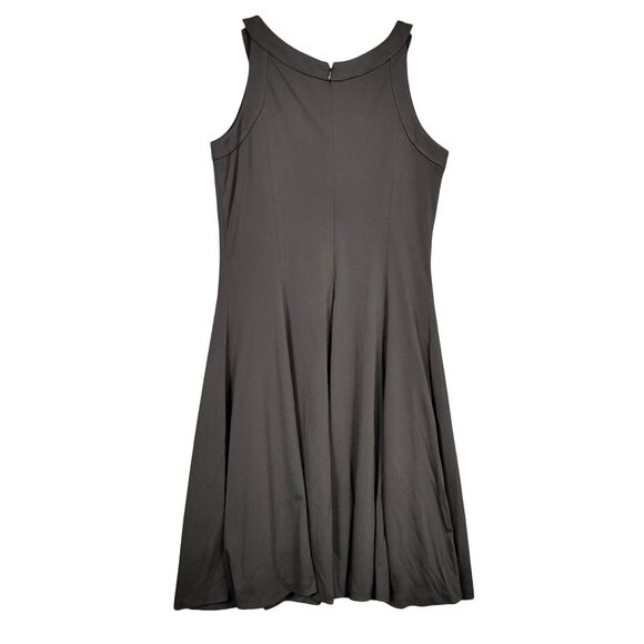 NWT CATHERINE MALANDRINO Black Sleeveless Fit & Flare Cocktail Dress SIZE 8 - Picture 2 of 12